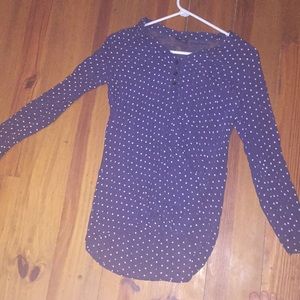 Rue21 lace back button up blouse